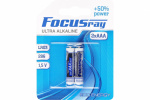 Батарейка FOCUSray ULTRA ALKALINE LR03/BL2 2/24/288 мизинчиковая алкалиновая 2 шт. на карте