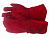 Краги спилковые WELD Red-C с подкладкой из х/б ткани и флиса