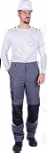iForm™ Брюки ТУРБО SAFETY мужские серый с красным и черным