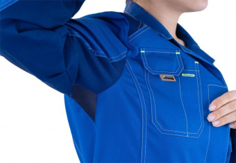 iForm™ Халат ТУРБО SAFETY женский летний васильковый