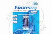 Батарейка FOCUSray ULTRA ALKALINE LR03/BL2 2/24/288 мизинчиковая алкалиновая 2 шт. на карте