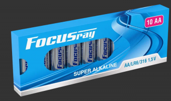 Батарейка FOCUSray SUPER ALKALINE LR6/BOX10 1/24/48 пальчиковые