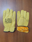 Перчатки кожаные Profi WINTER Driver Apricot мутон