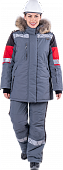 iForm™ Куртка ХАЙ-ТЕК SAFETY зимняя женская серо-чёрно-красная