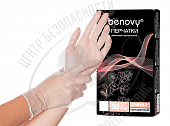 BENOVY Перчатки виниловые M, прозрачные, 50 пар в упаковке
