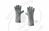 Краги спилковые Weld Grey-C без подкладки