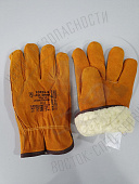 Перчатки цельноспилковые утепленные Profi WINTER Driver Gold мех ВОА